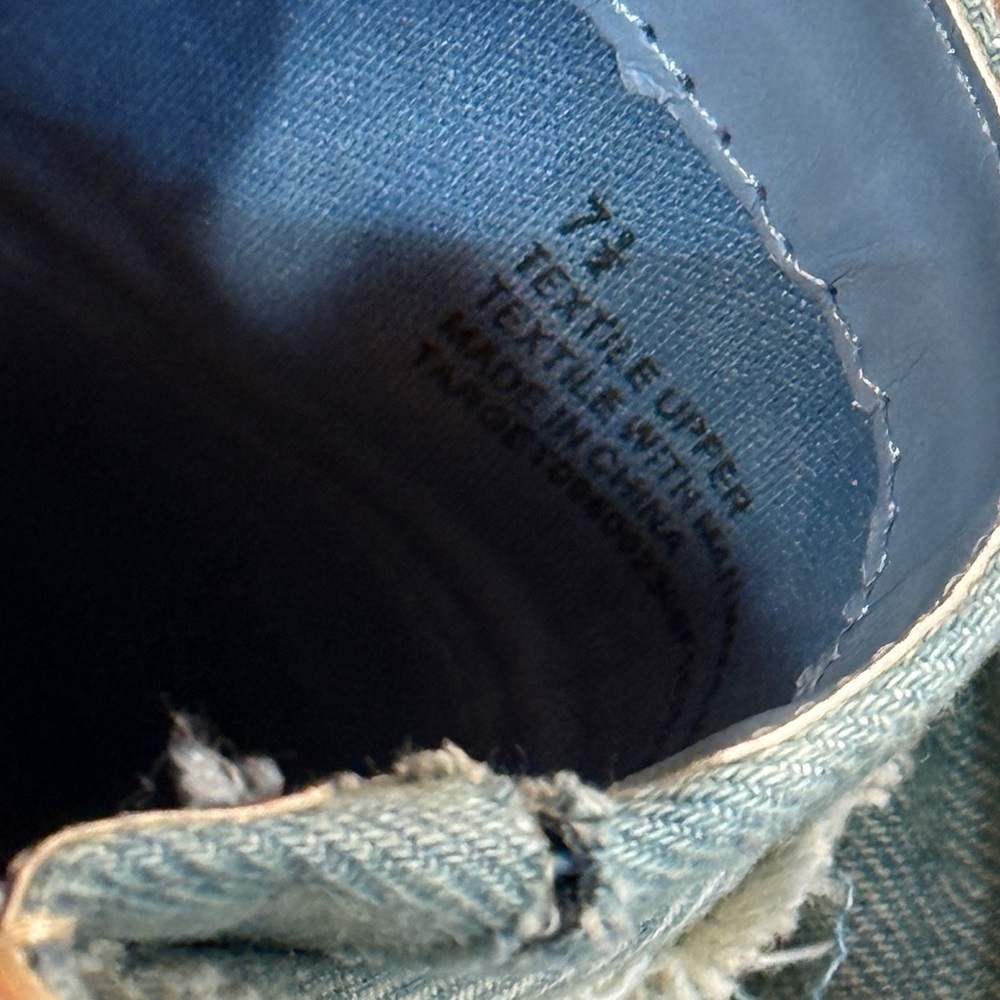 Women’s DOLCE VITA Desirae espadrille chambray mules- Size 7.5 - Picture 5 of 6